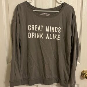 Chillionnaire pull over thin sweat shirt. Color is like a green/gray